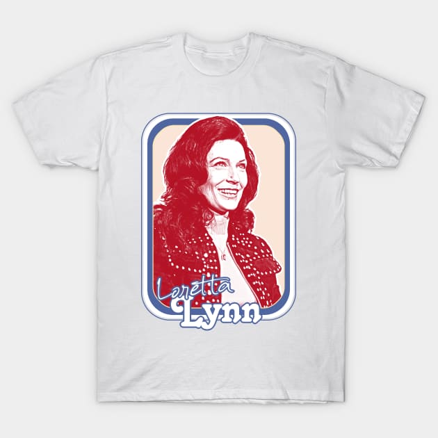 Loretta Lynn // Retro Style Country Music Fan Art Design T-Shirt by DankFutura